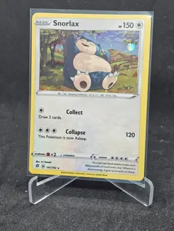 Pokemon Card Snorlax 141/192 Sword & Shield-Rebel Clash Holo Rare - Image 1