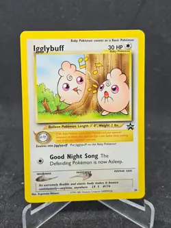 Pokemon Card Igglybuff #36 WOTC Black Star Promo - Image 1