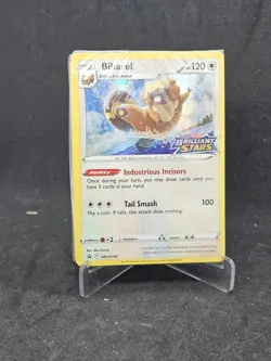 Pokemon Card Bibarel SWSH188 Brilliant Star Stamped Black Star Promo Sealed - Image 1