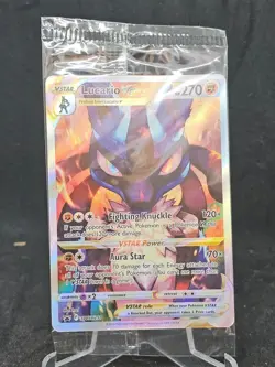 Pokemon Card Lucario Vstar SWSH291 Sword & Shield Ultra Rare Promo SEALED - Image 1