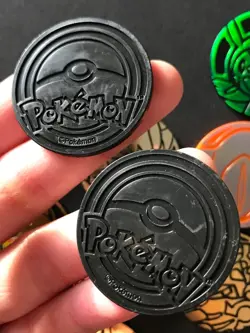 10 X Pokemon Coins Coin Tokens Shiny Pikachu Alolan Raichu Groudon Victini - Image 5