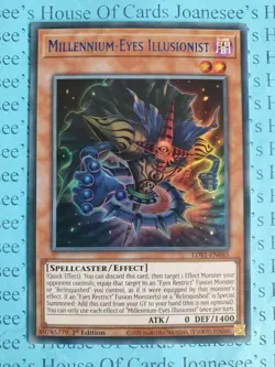 Millennium-Eyes Illusionist LDS1-EN045 Ultra Rare Blue Yu-Gi-Oh Card 1st Edit - Image 1