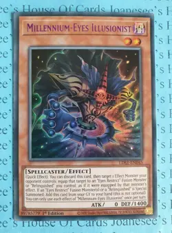 Millennium-Eyes Illusionist LDS1-EN045 Ultra Rare Purple Yu-Gi-Oh Card 1st Edit - Image 1
