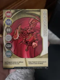 Bakugan B1 Pyrus Dragonoid 520G Classic Drago Open Core with Card - Image 2
