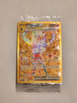 Pokemon TCG Scarlet & Violet Cinderace EX 163 Holo Promo Card Sealed #163 - Image 1