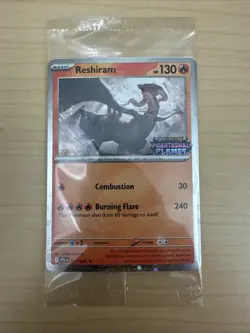 Sealed Reshiram 017/094 Phantasmal Flames Stamped Black Star Promo Card - Image 1