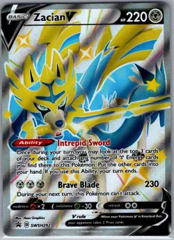 Zacian V (Shiny) - SWSH292 SWSH: Sword & Shield Promo Cards - Pokemon Card - NM - Image 1