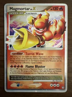 Magmortar LV.X Holo Card 123/123 Mysterious Treasures Series - Image 1