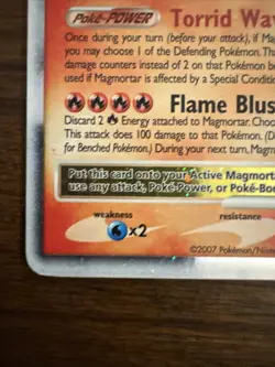 Magmortar LV.X Holo Card 123/123 Mysterious Treasures Series - Image 4