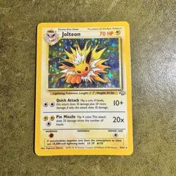 Pokemon TCG Jolteon Jungle Holo Card 4/64 Unlimited Rare LP Condition - Image 1