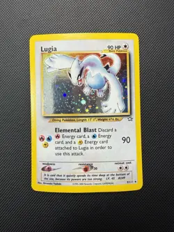 Lugia Unlimited Holo Rare 9/111 Neo Genesis Pokemon Card LP - Image 1