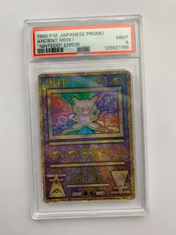 Ancient Mew Nintedo Error PSA 9 Pokemon Card Japanese - Image 1