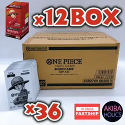 One Piece Card Carrying on His Will Sealed Case (12 Box) w/Promo OP-13 Japanese - Image 1