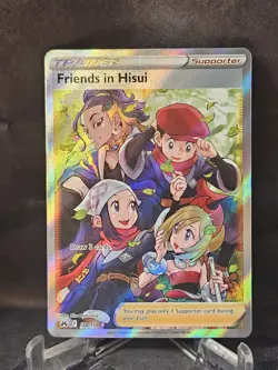Friends in Hisui 148/159 Crown Zenith Full Art Holo Ultra Rare Card NM Condition - Image 1