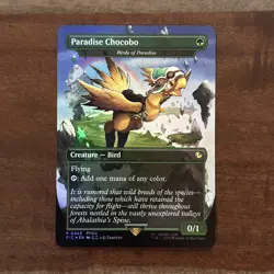 Paradise Chocobo 483 Promo Borderless Foil Final Fantasy Chocobo Box MTG NM - Image 1