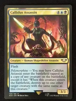 1x MTG Callidus Assassin - Universes Beyond: Warhammer 40,000 (40K) #109 - Magic - Image 1