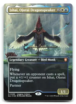Ishai, Ojutai Dragonspeaker Foil Borderless #89 Bloomburrow Commander - Image 1