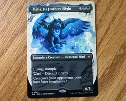 MTG - Maha, Its Feathers Night (Borderless) - Bloomburrow - Image 1