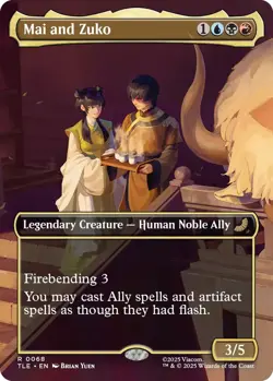 MTG Mai and Zuko - Borderless, NM-Mint, English Avatar: The Last Airbender: Eter - Image 1