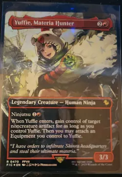 Yuffie, Materia Hunter (Borderless) (Chocobo Track Foil) Final Fantasy Foil - Image 1