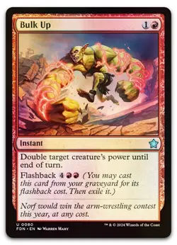 Bulk Up #80 (Foil) (NM) Foundations FDN Magic MTG - Image 1