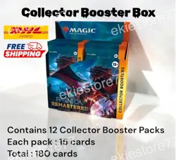 1 X MTG RVR Ravnica Remastered Collector Booster Box English-New sealed 12 Packs - Image 1