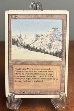 Mtg Taiga Revised Edition Dual Land Rare Heavy Play HP Magic The Gathering - Image 1