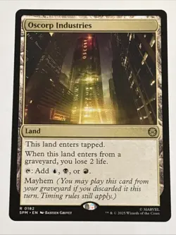 MTG Universes Beyond: Spider-man Oscorp Industries 0182 NM Rare - Image 1