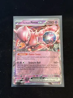 Team Rocket's Mewtwo EX SVP216 Pokemon Scarlet & Violet Promo Cards - Image 1