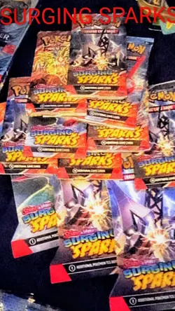 Pokemon Surging Sparks Sleeved Booster Packs X22 - Image 1