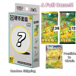 IN STOCK Pokemon Chinese Random 151 Gather EX Coin Booster Set Sealed Case - Image 1