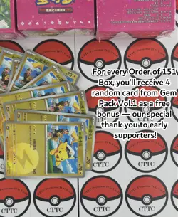 IN STOCK Chinese Exclusive Pokemon 151 Collect Hope Jumbo Sealed Booster Box - Image 3