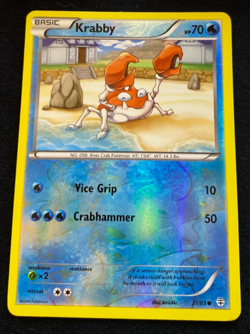 Pokemon TCG Krabby Generations 21/83 Reverse Holo LP - Image 1