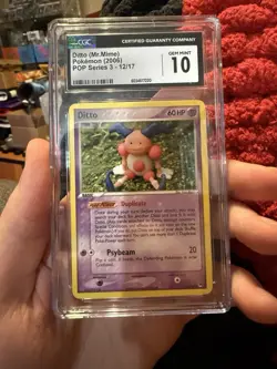 Pokemon Pop Series 3 Ditto (Mr. Mime) 12/17 2006 CGC 10 GEM MINT *slab Scuffs* - Image 1