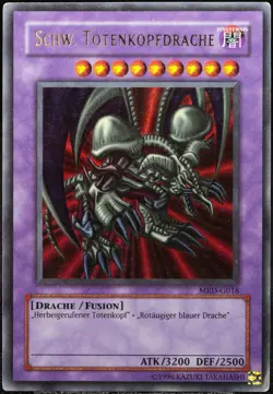 Yu-Gi-Oh! Schw. Totenkopfdrache MRD-G018 Ultra Rare [PL] OG Old Print | DE 2002 - Image 1