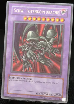 Yu-Gi-Oh! Schw. Totenkopfdrache MRD-G018 Ultra Rare [PL] OG Old Print | DE 2002 - Image 3