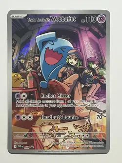 Team Rocket's Wobbuffet 203 Sv: Scarlet & Violet Promo Cards Holo - Image 1