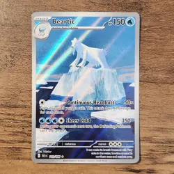 Beartic 110/086 NM Illustration Rare IR 2025 Pokemon Black Bolt Card Fresh - Image 1