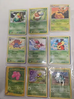 Pokemon Binder Page #1 - 18 Cards - From One Complete Collection - Image 1