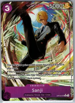 Sanji (Alternate Art) OP12-070 Legacy of the Master - One Piece Card Game - NM - Image 1