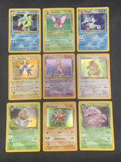 Vintage Pokemon Cards Rare Holo Lot WOTC Era Base Set, Jungle - Mewtwo MP/HP - Image 1