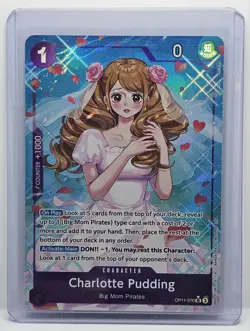 One Piece Card Game TCG Charlotte Pudding OP11-070 Alt Art M/NM English - Image 1