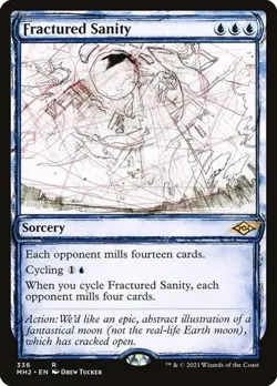 1x Fractured Sanity - Showcase NM Eng MTG - Modern Horizons 2 - Image 1