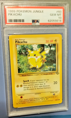 1999 Pokemon Jungle #60 - PIKACHU - PSA GEM MT 10 - Image 1