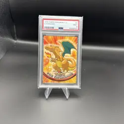 1999 Topps Pokemon TV #6 Charizard PSA 9 MINT Animation Edition - Image 1