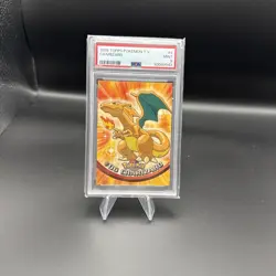 1999 Topps Pokemon TV #6 Charizard PSA 9 MINT Animation Edition - Image 2
