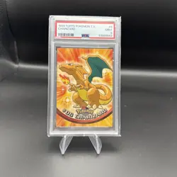 1999 Topps Pokemon TV #6 Charizard PSA 9 MINT Animation Edition - Image 3