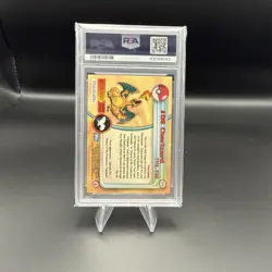 1999 Topps Pokemon TV #6 Charizard PSA 9 MINT Animation Edition - Image 5