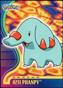2001 Topps Pokemon Topps Johto Series 1 Non Holo Foil #231 Phanpy - Image 1