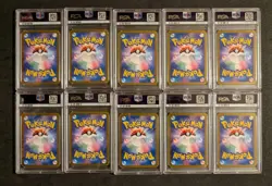 Terastal Festival Eevee Evolution SAR Set of 10 Pokemon Sequential 9 10s, 1 9 - Image 2